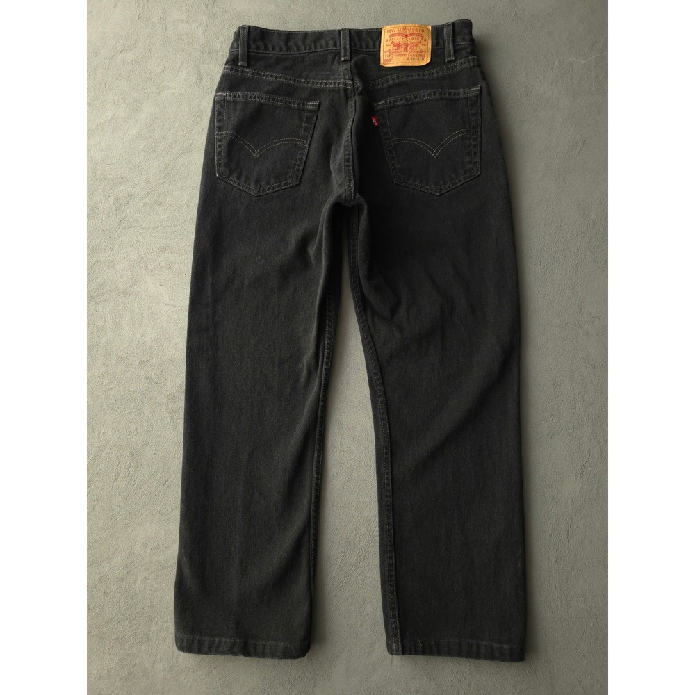 Vintage 90s Levi's Black Jeans 32x26 Regular Fit Straight Leg 505 Made in USA